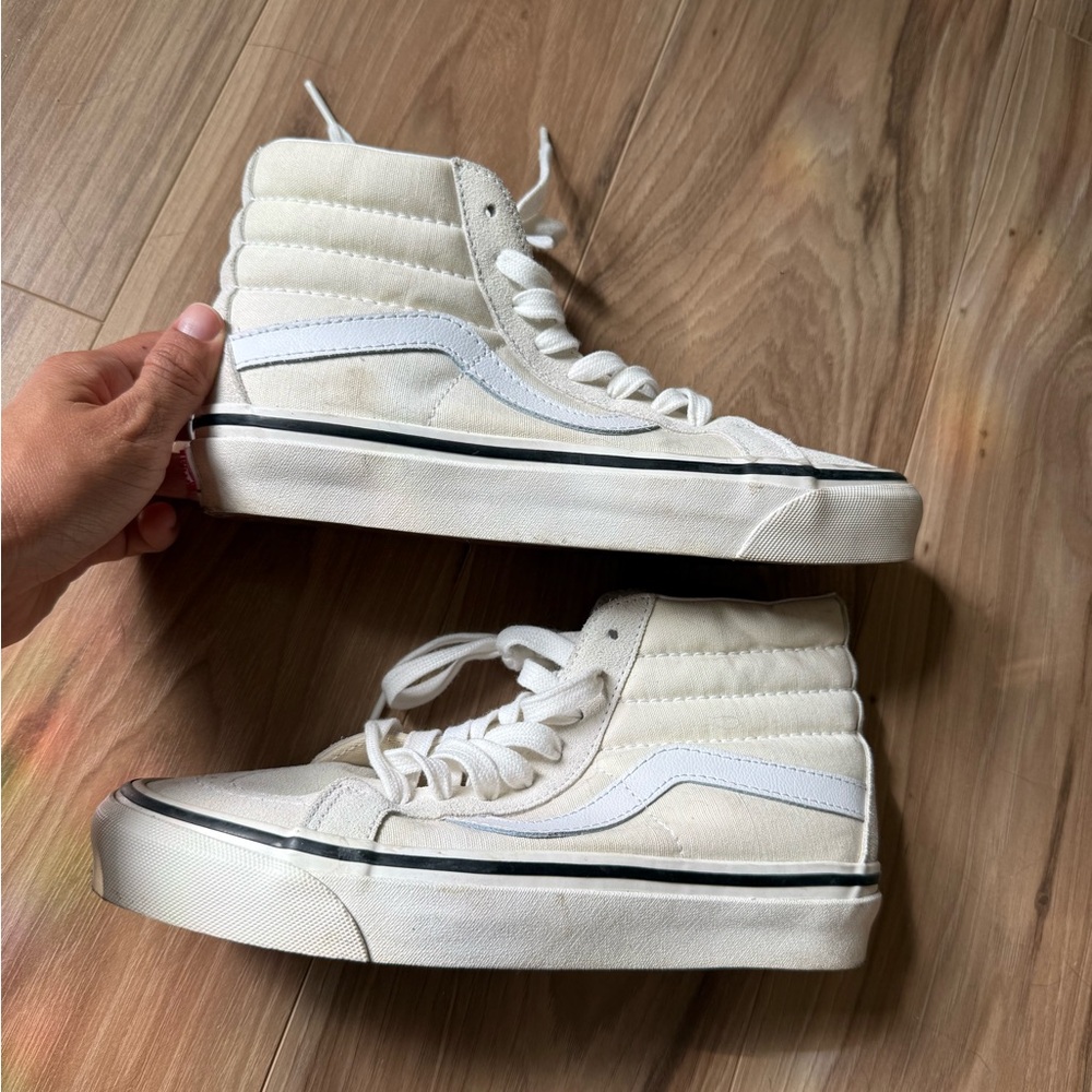 Vans Sk8 White High-Top Sneakers